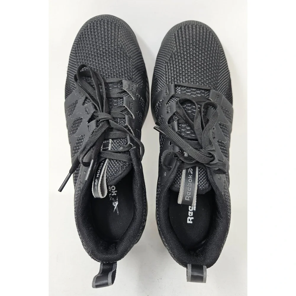 Reebok Work Men's Fusion Flexweave Comp Toe‎ Athletic Black and Grey 8M EUC!